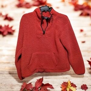Love Tree Quarter-Zip Sherpa Pullover